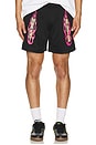 view 3 of 4 V12 Mesh Shorts in Pirate Black