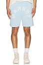 view 3 of 4 Starry Arc Fleece Shorts in Ice Blue
