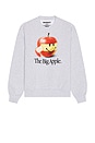 view 1 of 3 Smiley Big Apple Crewneck Sweatshirt in Ash Heather