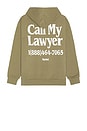 view 1 of 3 Call My Lawyer Hoodie in Kelp