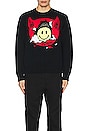 view 3 of 3 Smiley Inner Peace Sweater in Black