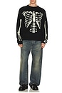 view 3 of 4 Skelly Sweater in Black & White