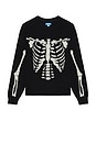 view 4 of 4 Skelly Sweater in Black & White