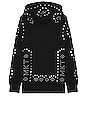 view 2 of 4 Studded Hoodie in Black