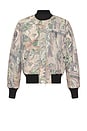 view 6 of 6 Handyman Reversible Bomber Jacket in Pirate Black & Wood Camo