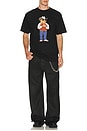 view 3 of 4 Hee Haw Bear Tee in Black