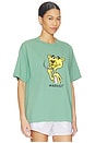 view 2 of 4 Yellow Panther T-Shirt in Malachite Green