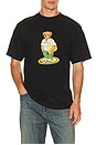 view 1 of 4 Stand For Peace Bear T-Shirt in Jet Black