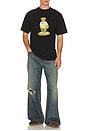 view 3 of 4 Stand For Peace Bear T-Shirt in Jet Black