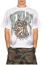 view 1 of 4 Beware The Dobie Tee in White
