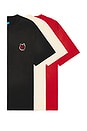 view 1 of 6 Market Classics 3 Pack T-Shirt in Candy Red, Jet Set Black, & Butter Cream
