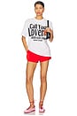 view 4 of 4 Call Your Lover T-Shirt in White