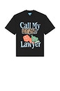 view 1 of 4 Call My Lawyer Chase Tee in Pirate Black