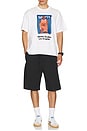 view 4 of 4 Illustrated Backetball Tee in White