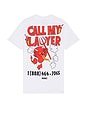 view 1 of 4 Hot Stuff Call My Lawyer Tee in White