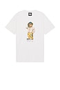view 4 of 5 Folk Fitted Bear Tee in Unbleached Cotton