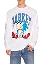 view 1 of 5 x Sonic Run Long Sleeve T-Shirt in White