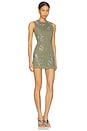 view 2 of 4 МИНИ ПЛАТЬЕ in Green