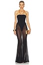 view 1 of 3 ROBE MESH BODYSUIT MAXI in Black