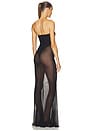 view 3 of 3 ROBE MESH BODYSUIT MAXI in Black