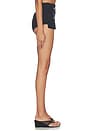 view 3 of 6 Cargo Fringe Micro Short in Black