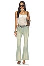 view 5 of 6 Studded Flared Jeans in Blue