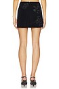 view 4 of 6 Beaded Velvet Mini Skirt in Black
