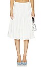view 1 of 6 FALDA PLEATED MIDI in White