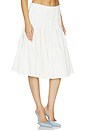 view 2 of 6 FALDA PLEATED MIDI in White