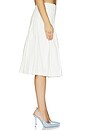 view 3 of 6 FALDA PLEATED MIDI in White