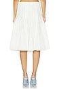 view 4 of 6 FALDA PLEATED MIDI in White