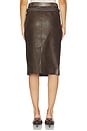 view 4 of 6 FALDA FAUX LEATHER PENCIL WITH DETACHABLE BELTS in Brown