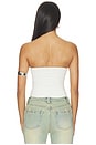 view 3 of 4 Loveride Retro Print Tube Top in White