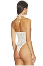 view 4 of 5 BODY LACE HALTER NECK in White