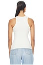 view 3 of 4 Horse Retro Print Tank Top in White