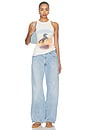 view 4 of 4 Horse Retro Print Tank Top in White