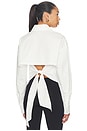 view 3 of 5 CAMISA TIE-BACK WITH METALLIC POINTED COLLAR in White