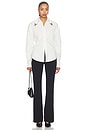 view 4 of 5 CAMISA TIE-BACK WITH METALLIC POINTED COLLAR in White
