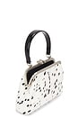 view 4 of 4 BOLSO SMALL COWHIDE LEATHER METAL CLASP in Beige