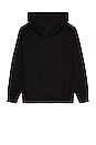view 2 of 3 Mini Handwriting Loose Hoodie in Black