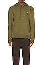 view 4 of 4 Chillax Patch Regular Hoodie in Military Green
