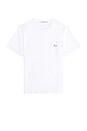 view 1 of 3 Tricolor Fox Patch Classic Pocket Tee-Shirt in White