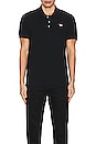 view 4 of 4 Tricolor Fox Patch Polo in Black