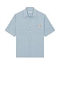 view 1 of 5 Relaxed Short Sleeve Shirt in Indigo