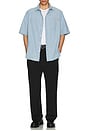 view 5 of 5 Relaxed Short Sleeve Shirt in Indigo