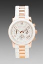 view 1 of 3 Runway Chronograph Watch in White/Rose Gold in White & Rose Gold