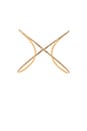 view 1 of 3 Pave X Cuff in Gold