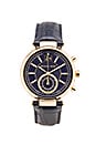 view 1 of 3 MONTRE SAWYER in Gold Tone & Navy