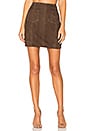 view 1 of 4 Jipsone Suede Skirt in Tobac in Tabac