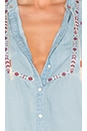 view 5 of 5 Clairon Top in Blue Jill Wash